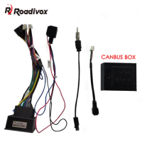 Roadivox Car Audio DVD Android 16PIN Power Cable Adapter With Canbus Box For Chevrolet Cruze 2013 2014 2015 Power Wiring Harness