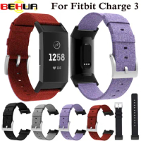 Woven Canvas Fabric strap for Fitbit charge 3 4 charge4 Band Replacement Stable Watch Strap Wristband smart bracelet watchband