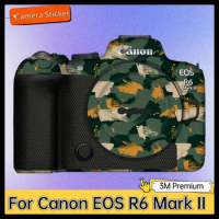 For Canon EOS R6 Mark II Camera Sticker Protective Skin Decal Vinyl Wrap Film Anti-Scratch Protector Coat R62 R6M2 R6 II Mark2