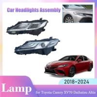 Car Headlight Assembly for Toyota Camry 70 XV70 Daihatsu Altis Hybrid 2018~2024 Front Fog Light Corner Halogen Lamp Accessories