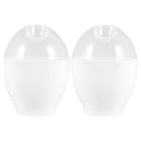 Mini Cute Steamed Egg Cup for Microwave Oven,Convenient and Nutritious Breakfast Boiled Egg Cup, 2 Pieces