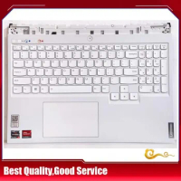 YUEBEI 95%New/org For Lenovo Y9000P R9000P Legion5 Pro-16ACH6H 2021 Palmrest US keyboard Upper Cover Touchpad Backligt,White