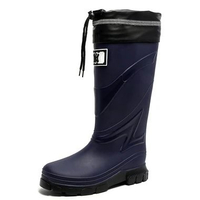 Sepatu Sawah Pria Boots Tinggi Panjang Waterproof Kerja Proyek Anti Air Banjir Hujan Keren Anti Slip