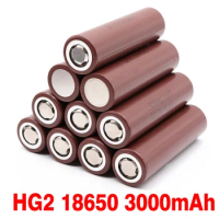 100% New Original HG2 18650 3000mAh battery 18650 hg2 3.6V discharge 20A dedicated For hg2 Power Rechargeable battery+ charger