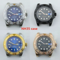 40mm NH35 Case Dial Stainless Steel Sapphire Glass Waterproof Watch for Yacht-master Seiko NH36 Automatic Mechanical Movement