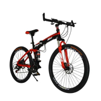 Folding bike 26 inch adult mountain bike high carbon steel cheap price but high quality