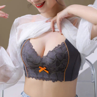 【POEM 朴伊恩】4件組暖陽餘溫少女蕾絲薄杯無痕美背集中聚攏無鋼圈內衣(超值組-隨機色)