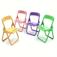 Mini Chair Shape Phone Stand Mobile Phone Holder Desktop Cell Phone Holder Accessories For iPhone Samsung Xiaomi Home Decor