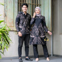Sarimbit Baju Batik Kemeja Tunik Lagi Hits New Motif Soft Terbaru / Best Seller Produk / Gamis / Sya