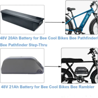 Built-in 48V 20Ah E-Bike Battery 48V 21Ah Lithium-ion Battery for Bee Cool Bikes Pathfinder Step-Thru Rambler Electric Bike