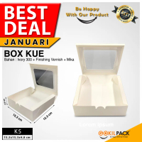 Kotak Kue Mika - Dus Kue Jendela Mika - Kotak Pie / Brownies - K5-01