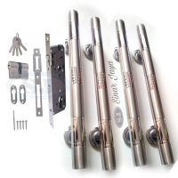 1 satu set kunci handle pintu panjang 60cm 45cm gagang pintu rumah minimalis handle tarikan pintu st