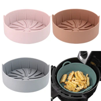 Silicone Pot Safe Silicone Material Air Fryer Accessory Coffee/Gray/Pink