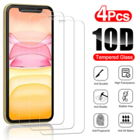 2/4Pcs Tempered Glass For iPhone 11 12 Pro Max 13 14 15 Pro XR XS Max Screen Protector For iPhone 12 13 Mini 14 15 Plus Glass