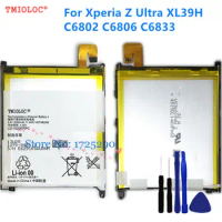 New high quality LIS1520ERPC 3000mAh Battery For Sony Xperia Z Ultra XL39 XL39H C6802 C6806 C6833 Battery + Tools