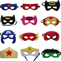Halloween Superhero Child CosPlay Mask Spiderman Hulk Captain America Mask Birthday Party Costume Christmas Party Gifts Props