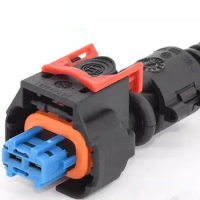 2 Pin/Way Metering Unit Nozzle,Water Temperature Crankshaft Sensor Plug Connector With 1.5mm2 25cm Wire For Bosch 1 928 A00 517