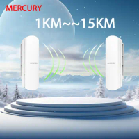 Mercury Wireless Bridge 5g Outdoor 900m High Power 15km CPE Elevator Monitoring WiFi Network Project AP