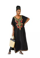 ZITIQUE Bohemian Rayon Embroidered Robe Blouse
