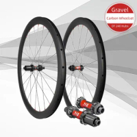 DT240 Hubs Gravel Carbon Wheels Road Bicycle Wheel Tubeless Disc Carbon Rims 30/35/38/40/44/45/50/55mm Depth Wheelset 700c