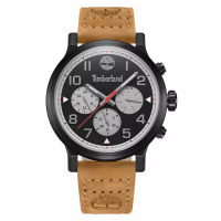 Timberland Watch Timberland - Jam Tangan Analog Pria - Brown Leather Strap - TDWGF0028902