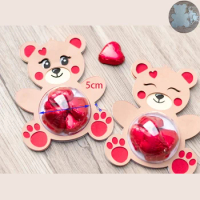 Valentine Bear Heart Birthday Gift Candy dome holder Tag Cutting Die for Christmas Card Gift Dec