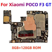 Motherboard for Xiaomi POCO F3 GT, Main Circuits Board for Redmi K40 5G, 128GB, 256GB ROM, with Google Playstore Installed