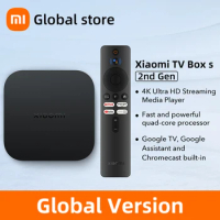In stock Global Version Xiaomi Mi TV Box S 2nd Gen 4K Ultra-HD Quad-core Processor Dolby Vision HDR10+Google Assistant Smart TV