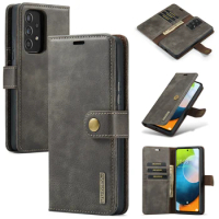 DG.Ming Magnetic Leather Case For Samsung Galaxy S23 21 22 Ultra/Plus S21/S20 FE Wallet Detachable Flip Cover for Note 20 Ultra
