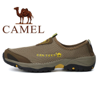 ↚Size38-46 Camel # -3169ชายน้ำหนักเบากลางแจ้งฤดูร้อนชายBreathableรองเท้าผ้าตาข่ายผู้ชาย 'Sรองเท้าเดินทางตาข่ายรองเท้าSuper Shockproofรองเท้าต่ำรองเท้าพร้อมแป้นเหยียบ