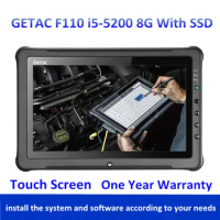 2021 Used Laptop Computer For Getac F110 i5 5200U 8G Tough Screen Tablet PC for Auto Repair All Data Software MB Diagnostic Tool