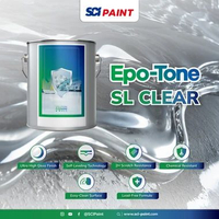 SCI Paint - EpoTone SL Clear Epoxy Clear Coat Floor Finishing Self Leveling Interior Set 5.25 lt