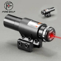 Tactical Red Dot Laser Sight Scope For Air Gun Rifle Weaver Adjustable 11/20mm Picatinny Rails Mount Rail For Airsoft