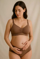 Kiss & Tell Grace Nursing Maternity Comfy Bra in Brown