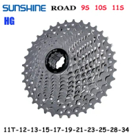 SUNSHINE Road bike Cassette 8/9/10/11712 Speed bicycle chainwheel Compatible with SHIMANO/SRAM bicycle flywheel