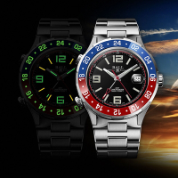 BALL 波爾 Roadmaster Pilot GMT系列 限量 鈦 天文台認證300米潛水陶瓷機械腕錶 520送禮推薦-40mm DG3038A-S2C-BK