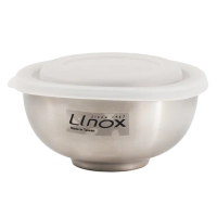 【LINOX】抗菌304不鏽鋼兒童碗-11cm-附蓋(2入X2盒)