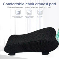 Ergonomic Armrest Pads Arm Rest Cover Elbow Armrest Pads Comfortable Support Chair Elbow Pads with Adjustable Straps for Office