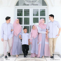 Sukahijab - Sarimbit Hasan Hasana Warna-Warna cantik Busana Keluarga Bahan Cerutty Baby doll Baju Wa