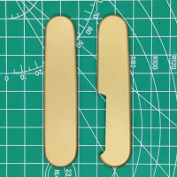 Custom Made Brass Handle Scale 84 mm for Swiss Army Knife DIY Mod