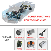 New Power Functions For Lego 42083/20086 Bugatti Chiron Car Building Blocks With PDF Engine SWAP (Only Motor Engine,No Car)
