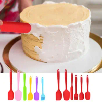 Silicone Cake Scraper Translucent Non-Stick Cake Cream Spatula Perfect for Cooking Baking Stirring Cooking Pastry Scraper Mold