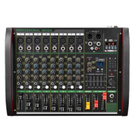 8 Channels Music Professional Record Mixer Console wonderful music event power mixing console DSP digital audio power amplifier
