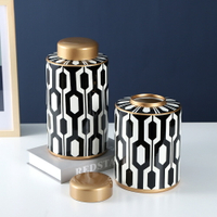 陶瓷花瓶客廳櫃擺件意居擺件設裝飾陶瓷罐