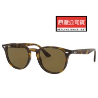 【RayBan 雷朋】時尚太陽眼鏡 亞洲版 舒適加高鼻翼 RB4259F 710/73 玳瑁框深茶鏡片 公司貨