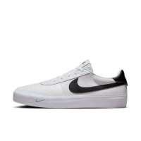 【NIKE 耐吉】COURT SHOT 休閒鞋 男鞋 白 黑 皮革 小白鞋(FQ8146-104)
