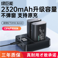 綠巨能DMW-BLK22相機電池適用松下DC-S5M2 S5 S9 GH6 GH5M2全畫幅單反數碼微單LUMIX S5配件Panasonic充電器