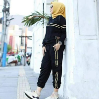 SKY - NABILA SET / BIG SIZE / GAGIL / KAOS BAJU CELANA TRAINING / BAJU OLAHRAGA WANITA MUSLIM/ SWEAT