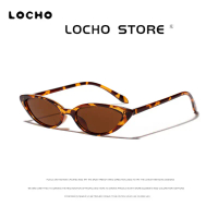 LOCHO fashion cat-eye sunglasses, small frame, 2026, trendy eyewear. Unique design, Infinity charm,