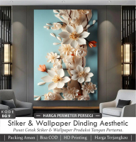 Cetak Wallpaper Stiker Bunga 3d Wallpaper Dinding Bunga Mawar Terlaris Wallpaper 3d Murah Terlaris W